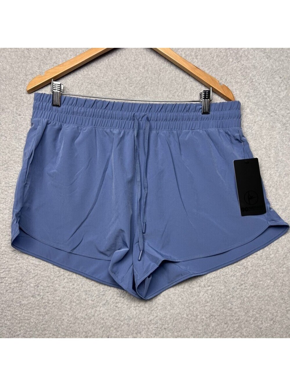 90 Degree By Reflex Track Running Shorts Womens XL Blue NWT Athletic Workout